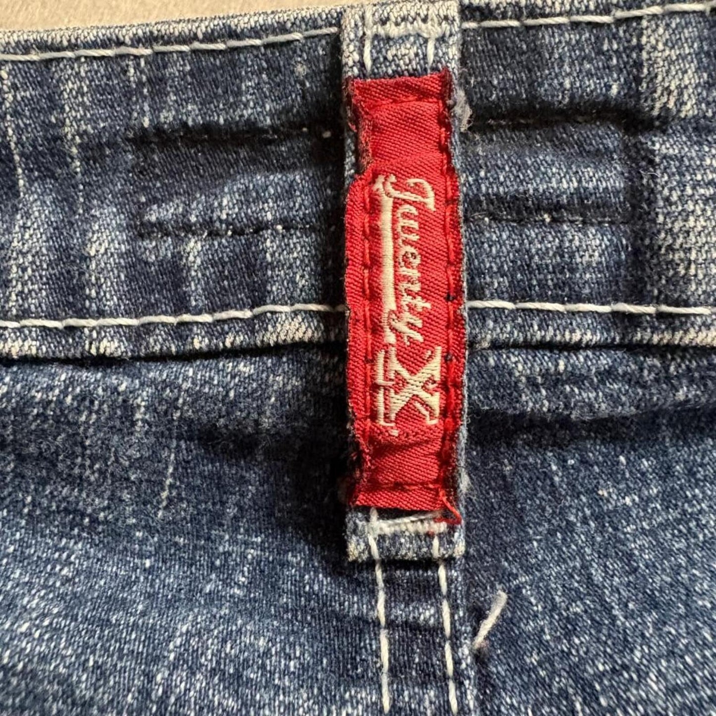 Wrangler Twenty X Jeans Womens 7/8 x 32 Blue Denim Low Rise Slim Fit Bootcut