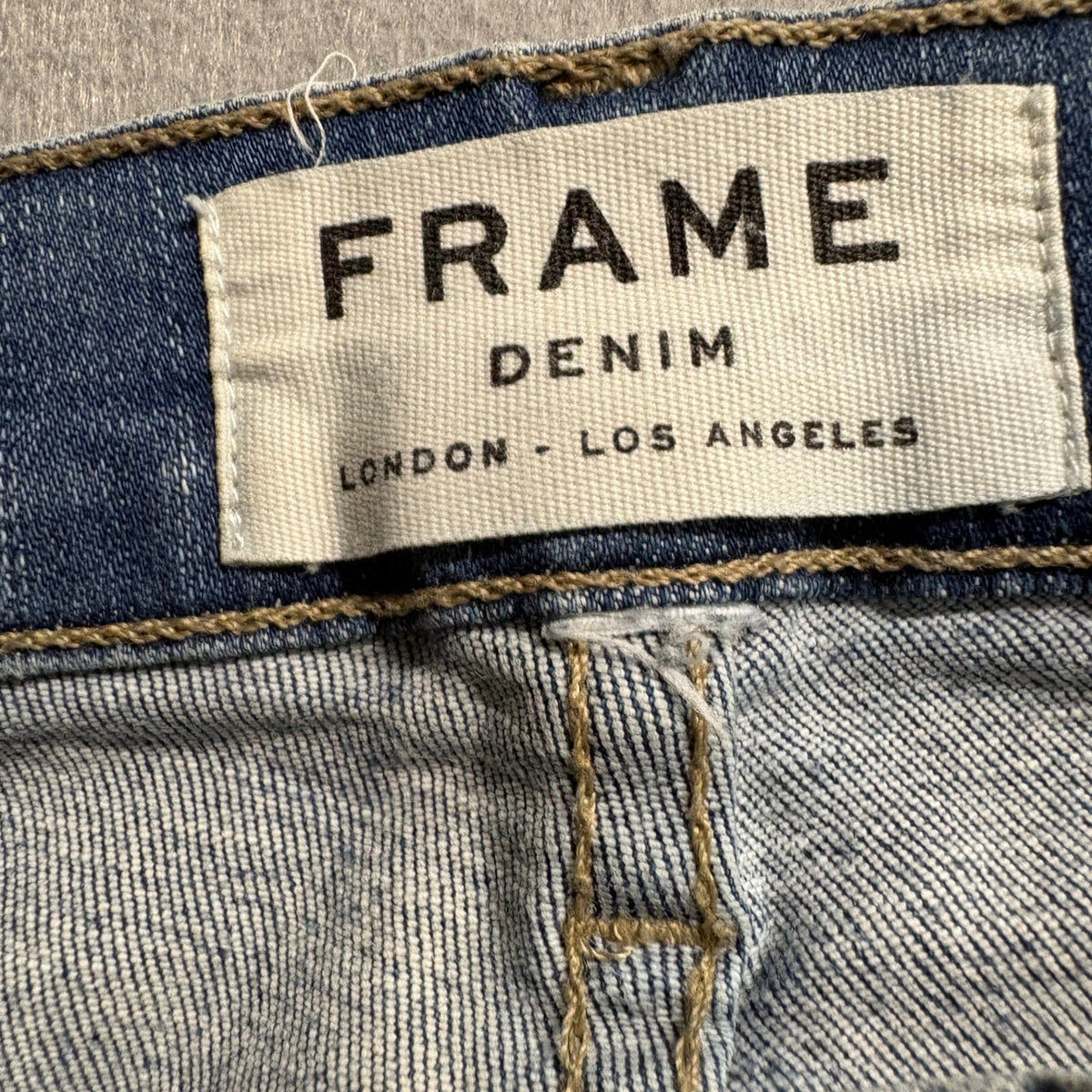 Frame Denim Le Skinny de Jeanne Jeans Womens 26 Culver Blue Stretch Slim Skinny
