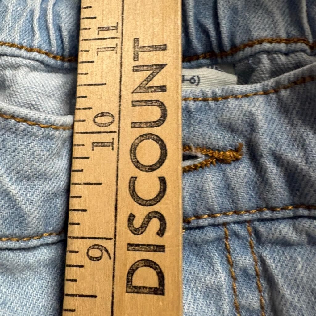 No Boundaries Cargo Jeans Womens Small 4-6 Light Wash Wide Leg Elastic Waist