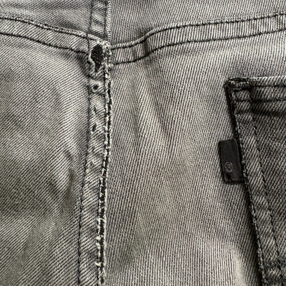 Levi's Mens Gray Denim Jeans Size 34x32 W34 L32 Straight Leg Stretch Cotton