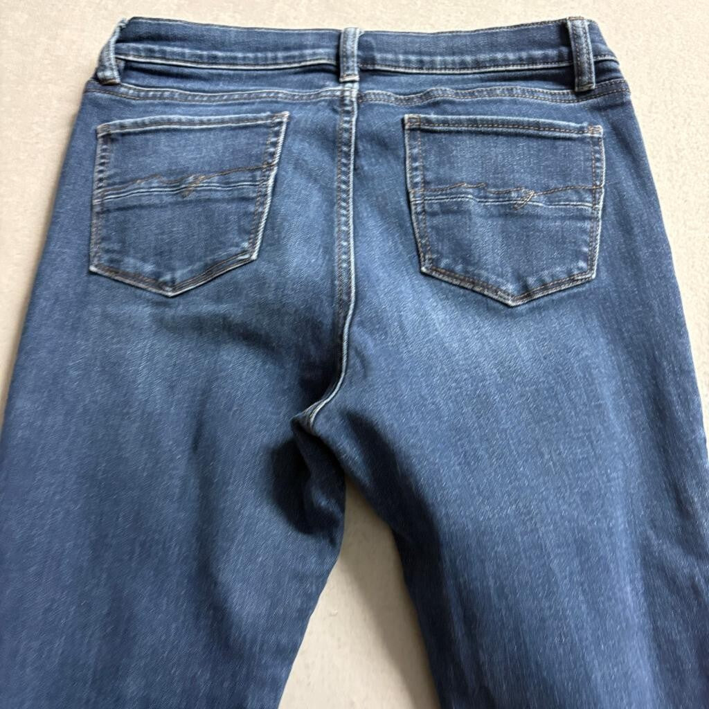New York & Company Soho Bootcut Jeans Womens 8 Tall Blue Denim Stretch