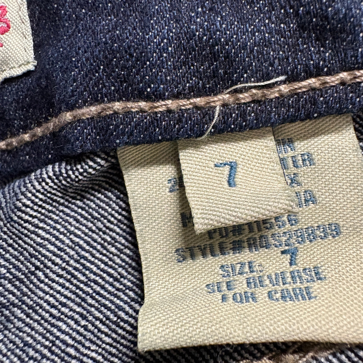 Paris Blues Jeans Womens Size 7 Dark Wash Straight Leg Stretch Denim Blue Pants