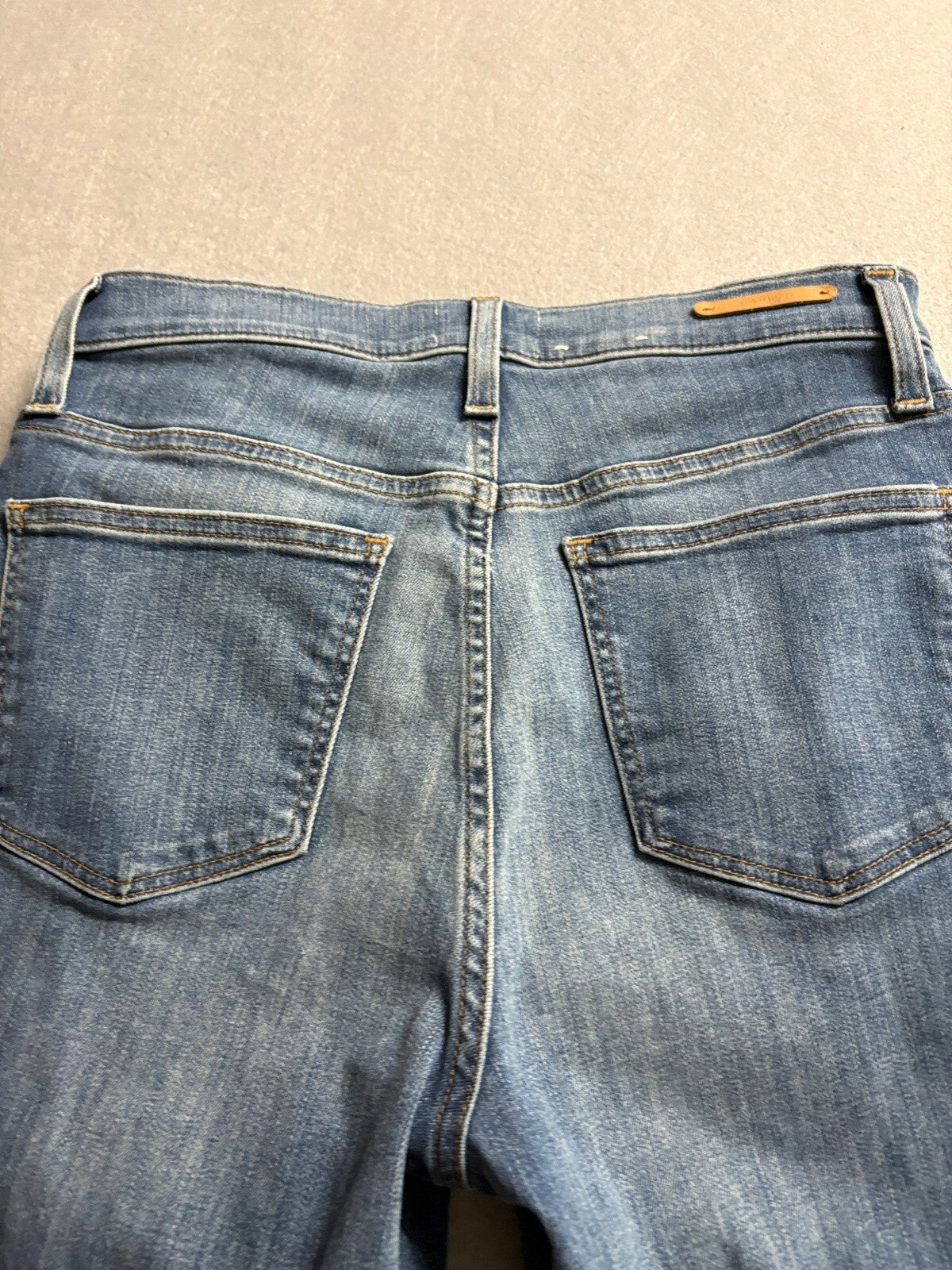 Caslon Womens High Rise Skinny Jeans Size 29 Medium Wash Fray Released Raw Hem