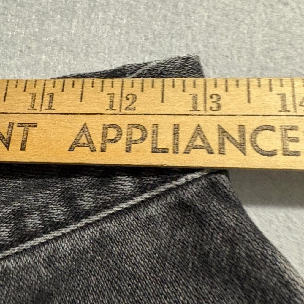 Vintage Lee Jeans Womens 8 Black Acid Wash High Rise Tapered Mom Denim Made in