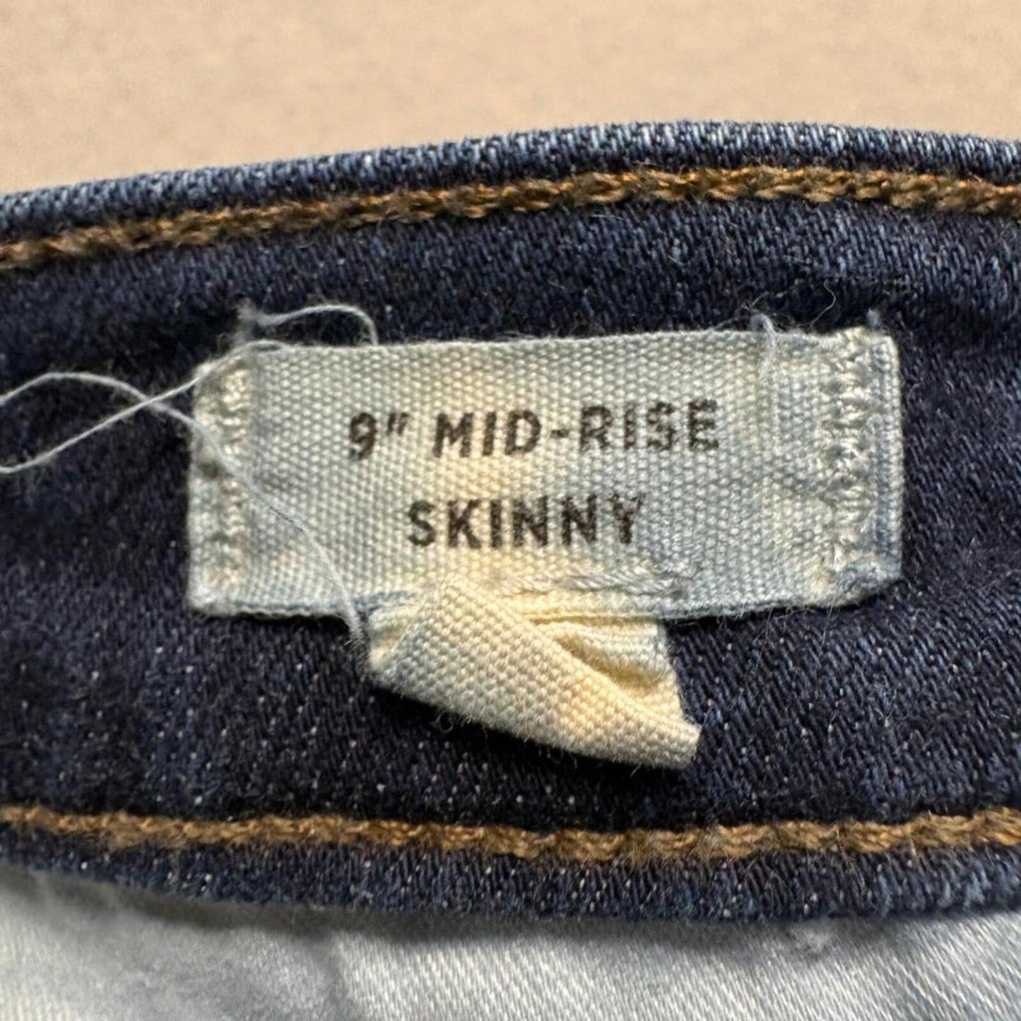 Madewell 9 Inch Mid Rise Skinny Jeans Womens 27 Blue Denim Stretch 29x27