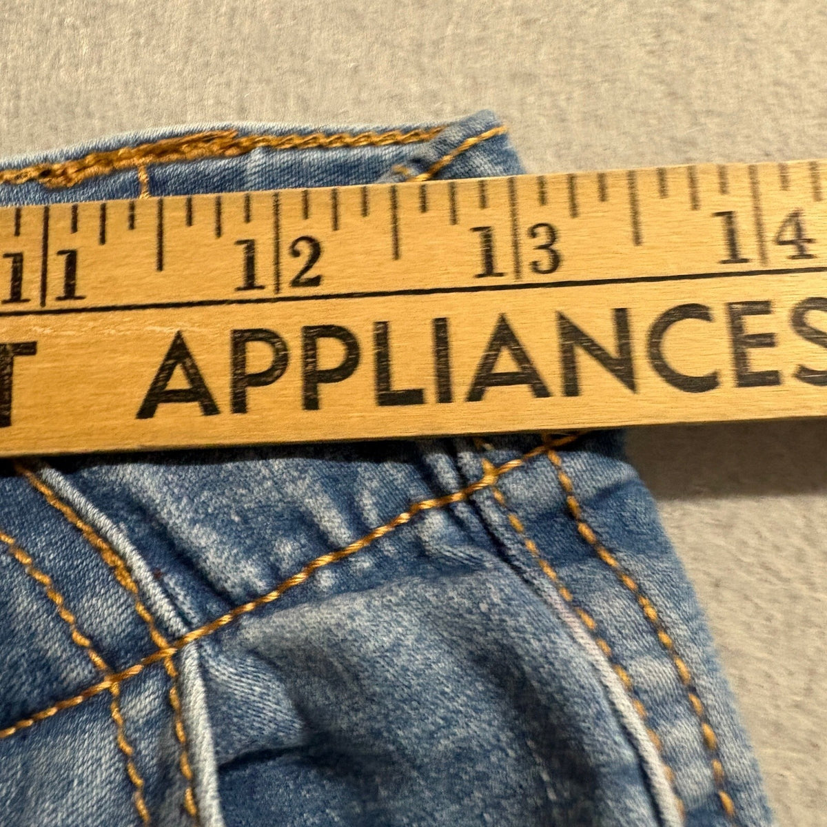 Love Trends Cargo Jeans Womens Size 3 Blue Denim Wide Leg High Rise Y2K Style