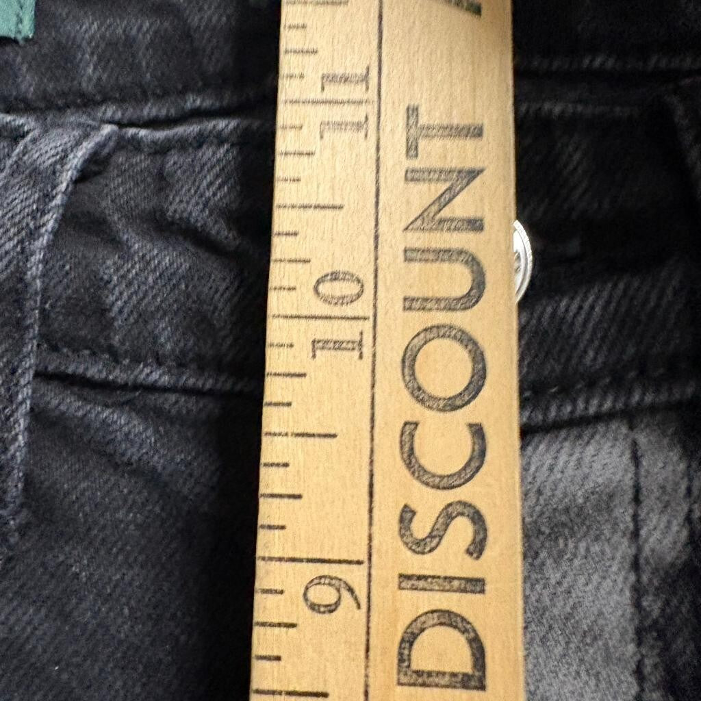 Wild Fable Super High Rise Straight Jeans Womens Size 4 Black Acid Wash Bleached