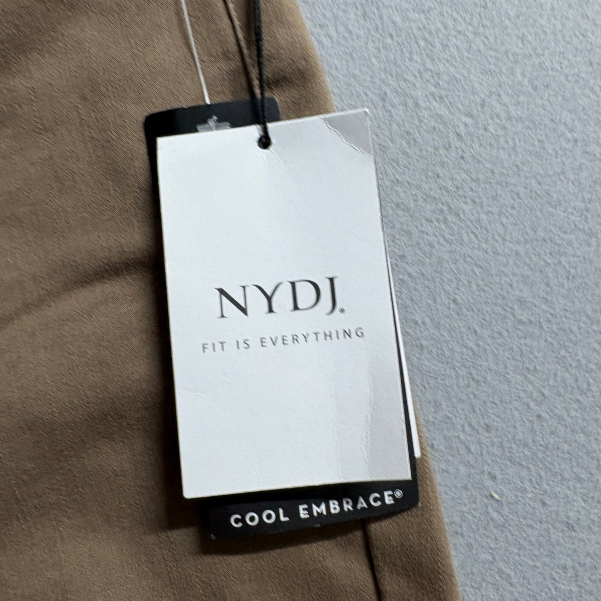 NYDJ Marilyn Capri Pants Womens 12 Brown Cool Embrace Lift Tuck Crop NWT