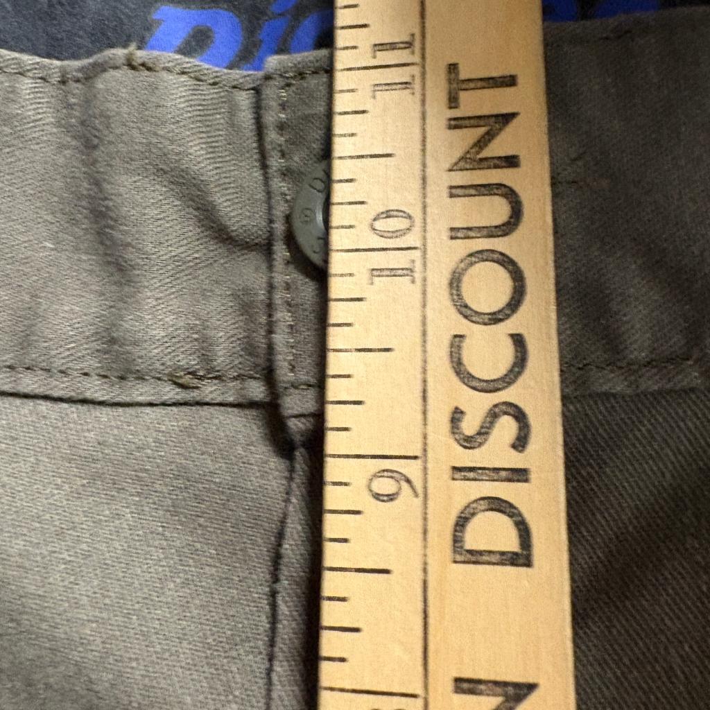 Dickies Flex Mens Cargo Pants 36x32 Green Brown Workwear Utility Trousers