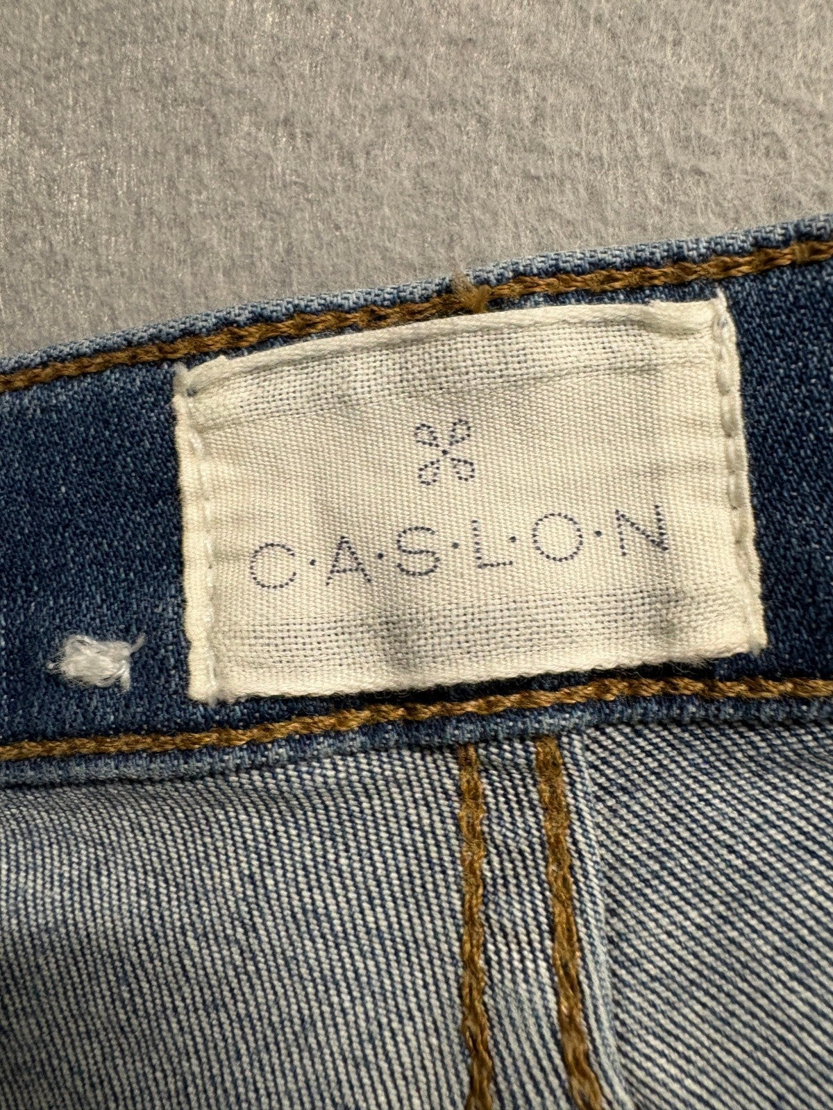 Caslon Womens High Rise Skinny Jeans Size 29 Medium Wash Fray Released Raw Hem
