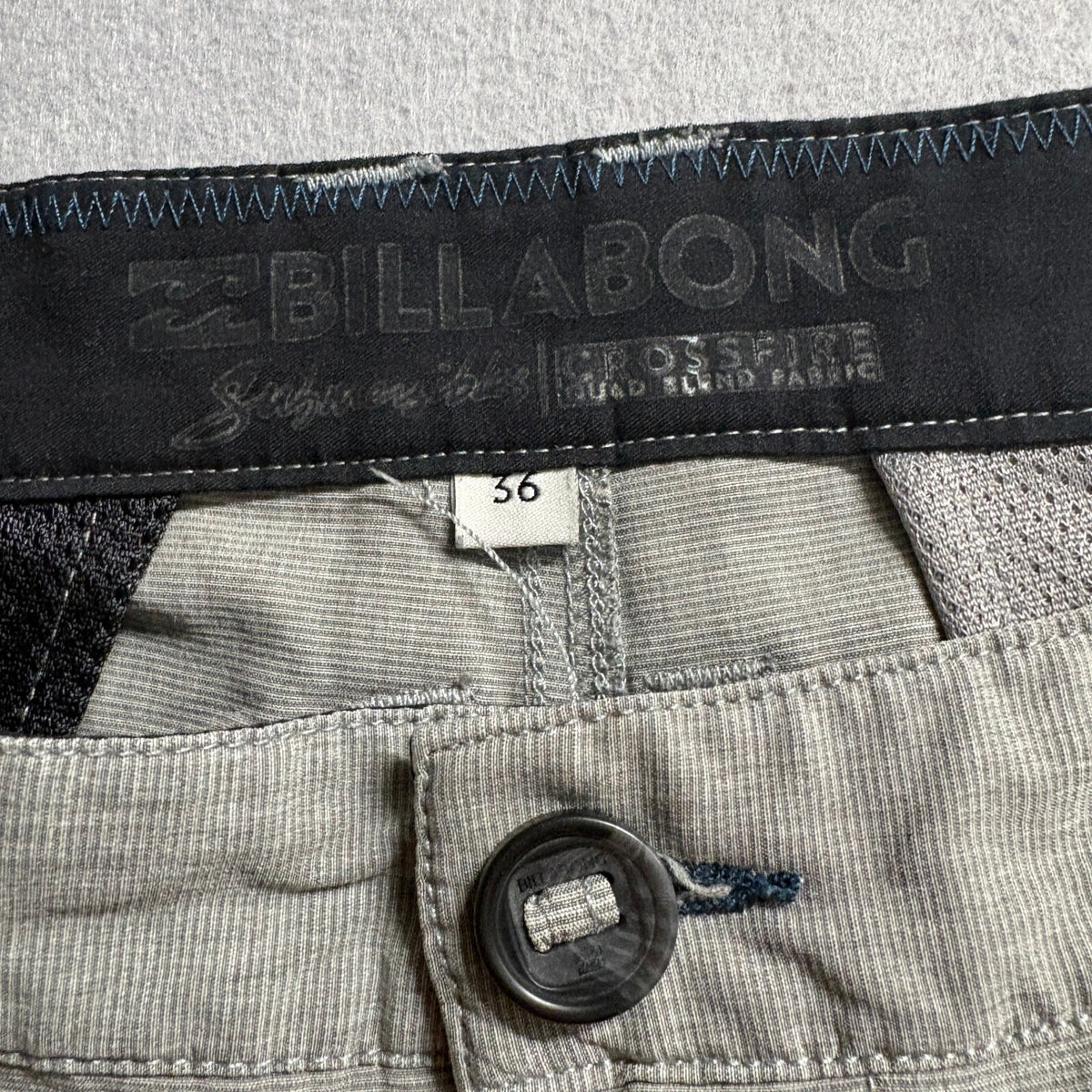 Billabong Crossfire Hybrid Shorts Mens 36 Gray Submersible Stretch Walkshorts
