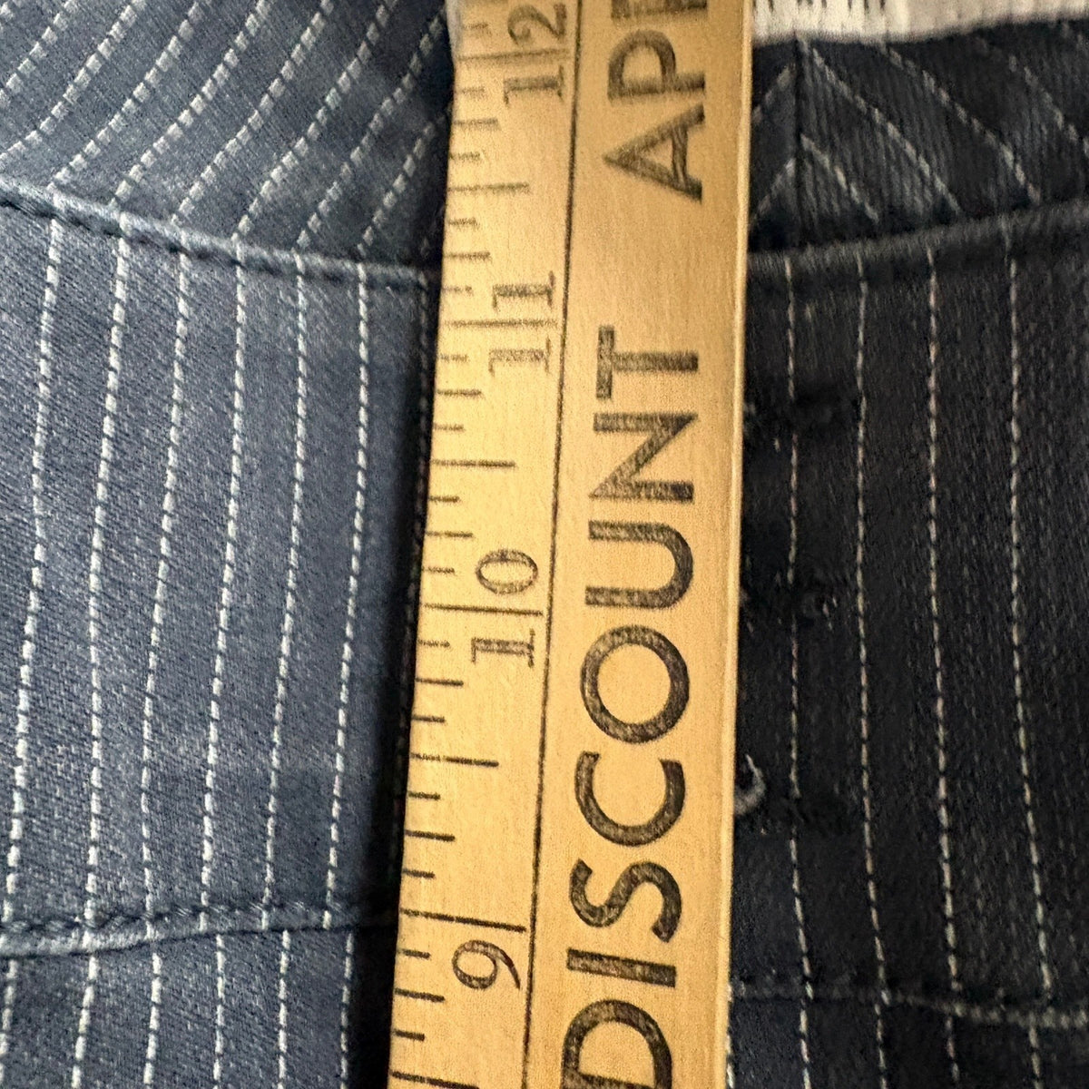 Torrid Denim Jegging Crop Pants Womens Plus Size 20 Pinstripe Blue Stretch New