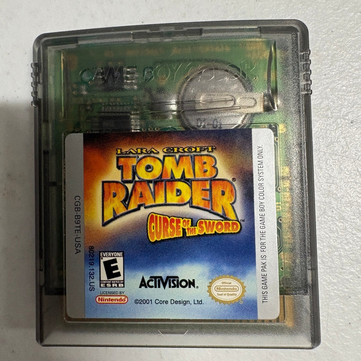 Lara Croft Tomb Raider Curse of the Sword Nintendo Game Boy Color GBC Authentic