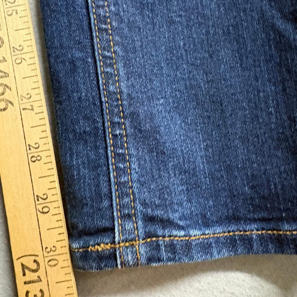 Gap 1969 Real Straight Jeans Womens 27 Regular Blue Denim Stretch Mid Rise