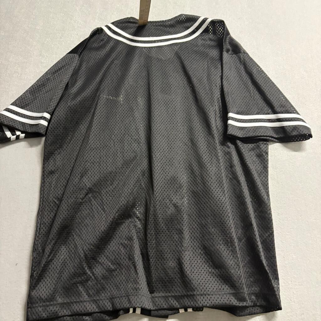 Vintage Nike Mesh Baseball Jersey and Shorts Set Mens Large Black White 90s Y2K