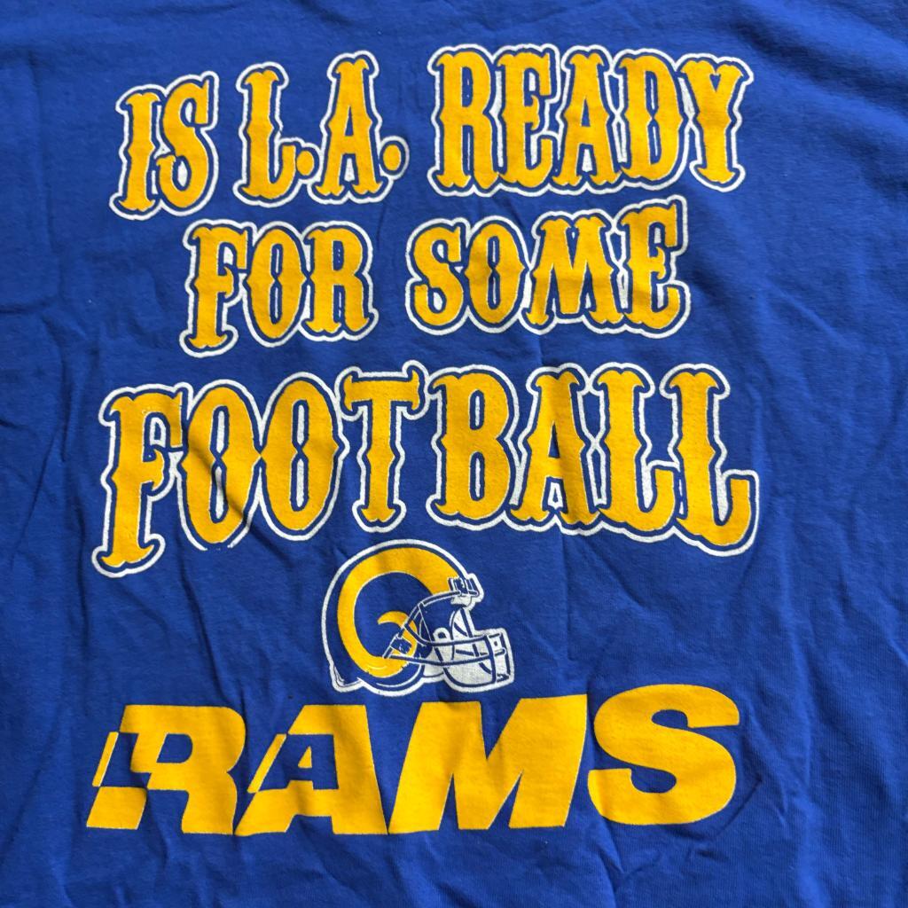 Los Angeles Rams Welcome Back T-Shirt Mens 2XL Blue Delta Pro Weight Est 1946