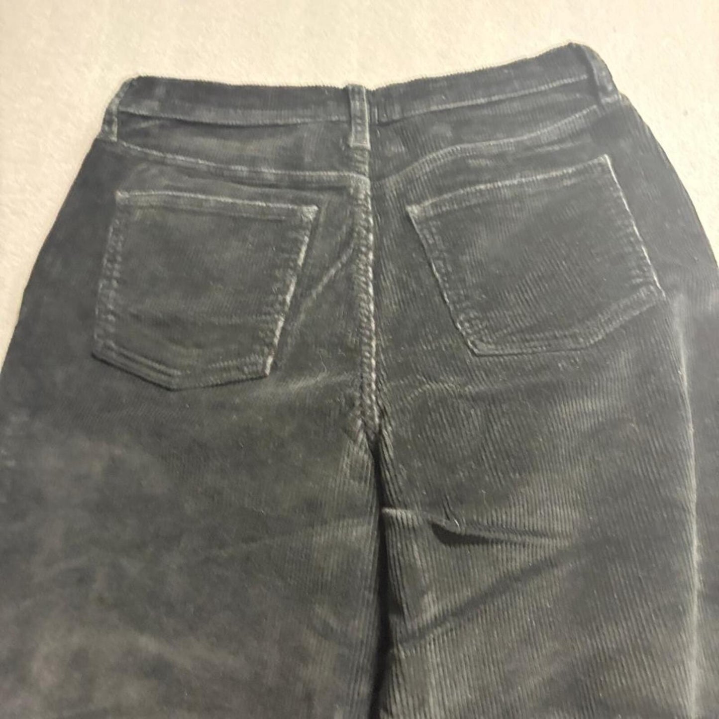 Universal Thread Corduroy Pants Womens 10/30R Black Relaxed Wide Leg High Rise