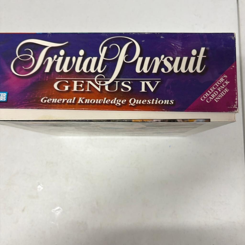Trivial Pursuit Genus IV Board Game 1996 Parker Brothers Vintage Complete