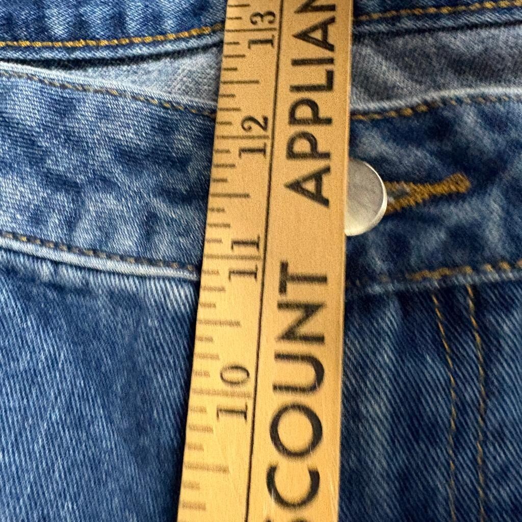 Shein Women Plus Size 3XL Cargo Jeans Blue Denim Wide Leg Utility Pockets