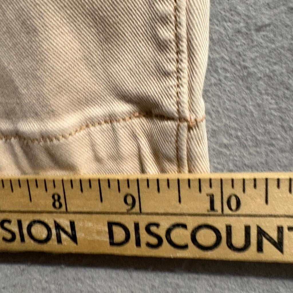 Spanx Crop Wide Leg Pants Womens XL Beige Cotton Blend Stretch Pull On