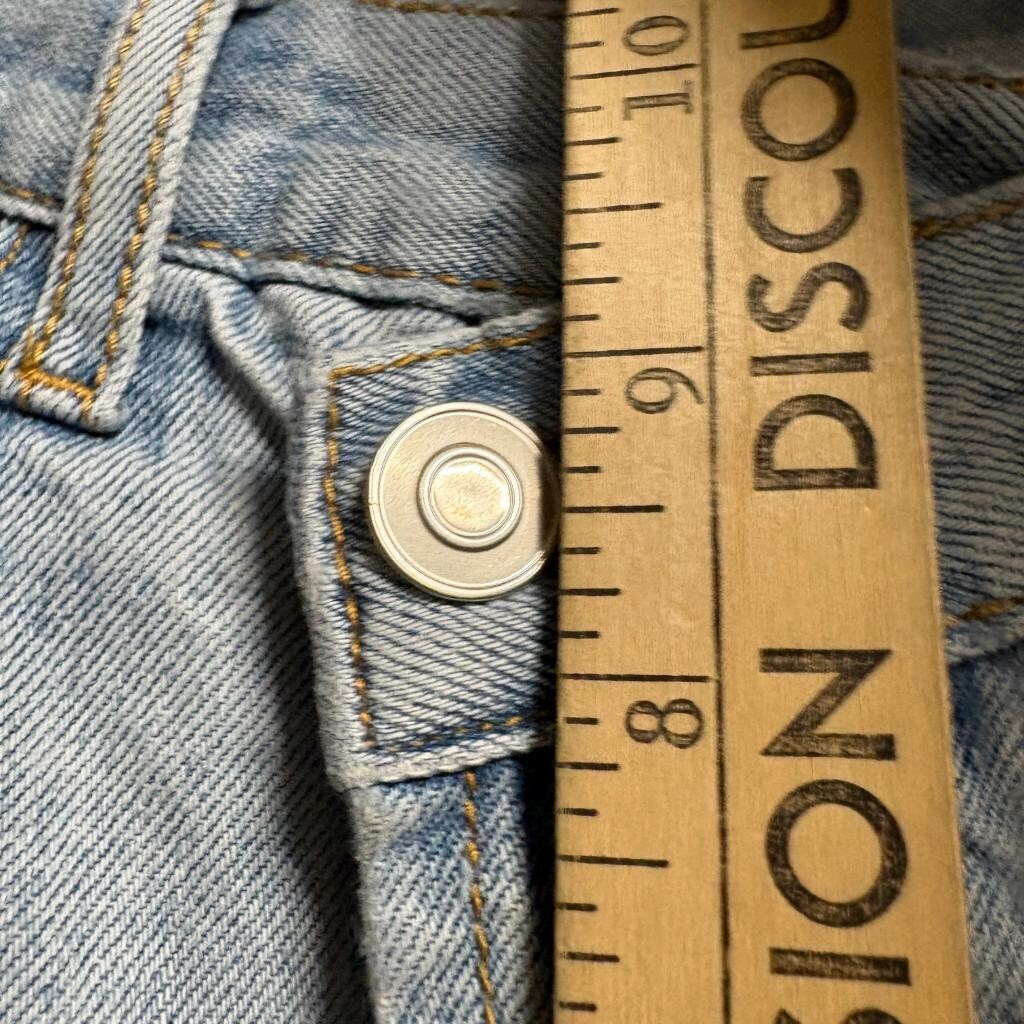 Princess Polly Jeans Womens US 4 Light Wash Blue Denim High Rise Straight Leg