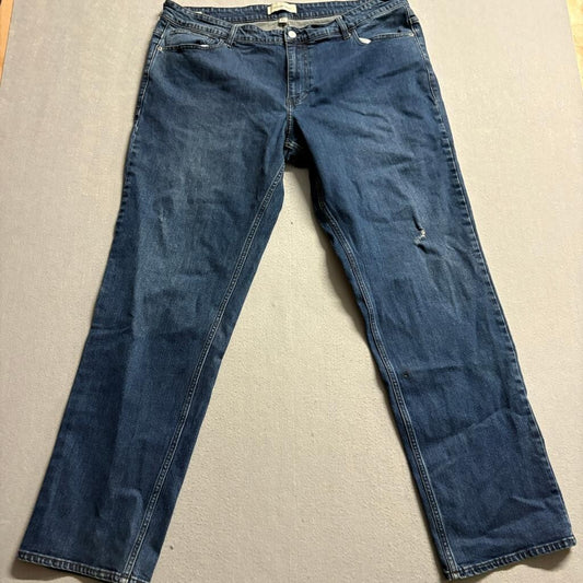Calvin Klein Jeans Mens 40x32 Slim Straight Blue Denim Jeans Measured 40x30