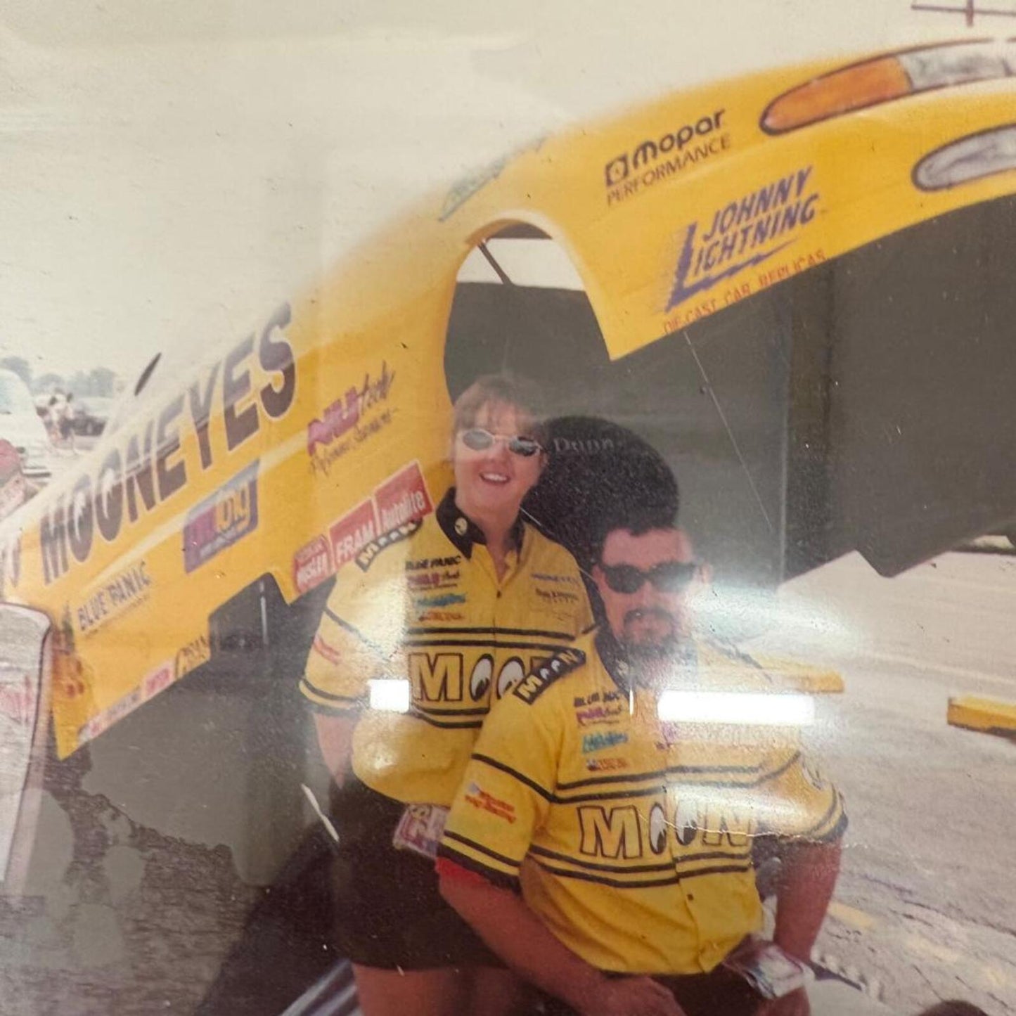 Vintage Mooneyes NHRA Drag Racing Framed Photo Mopar Johnny Lightning