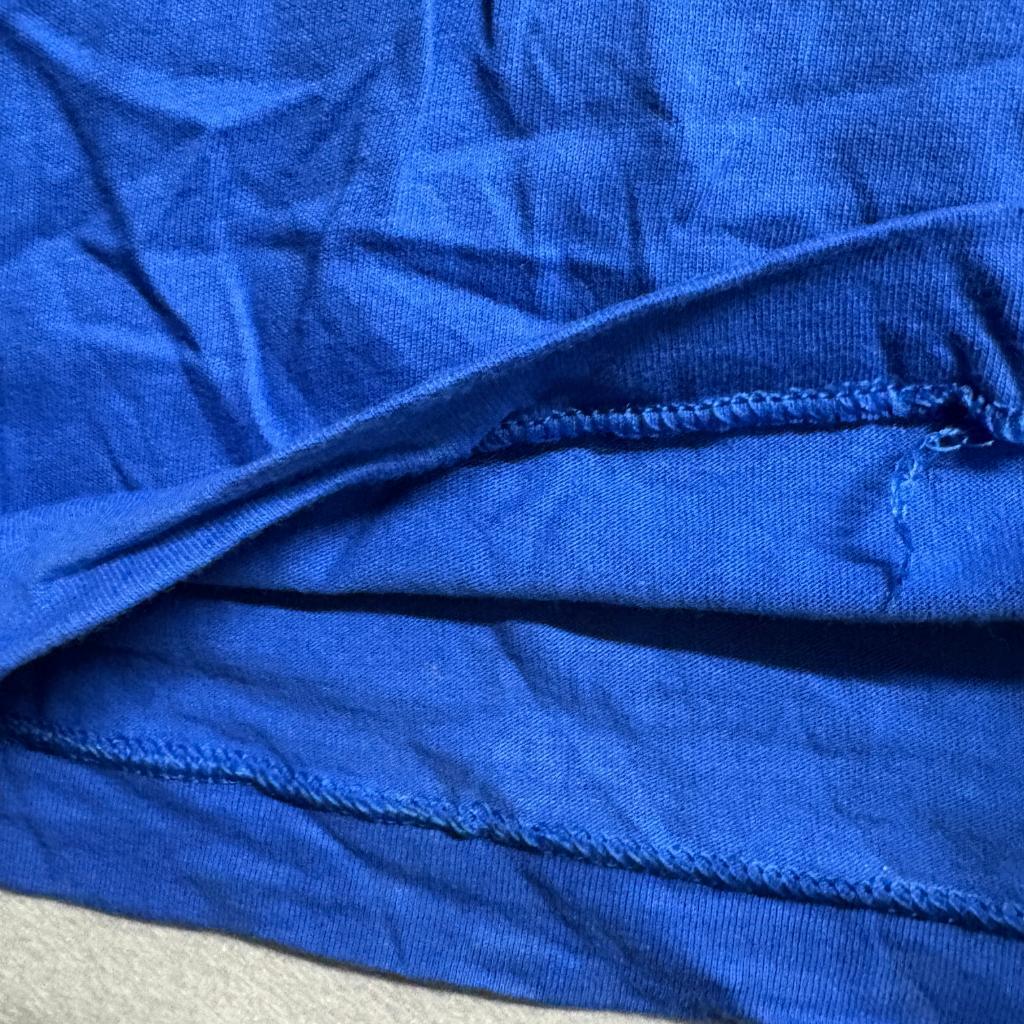 Vintage Fruit of the Loom Pocket T-Shirt Mens XL Blue Single Stitch Made in USA