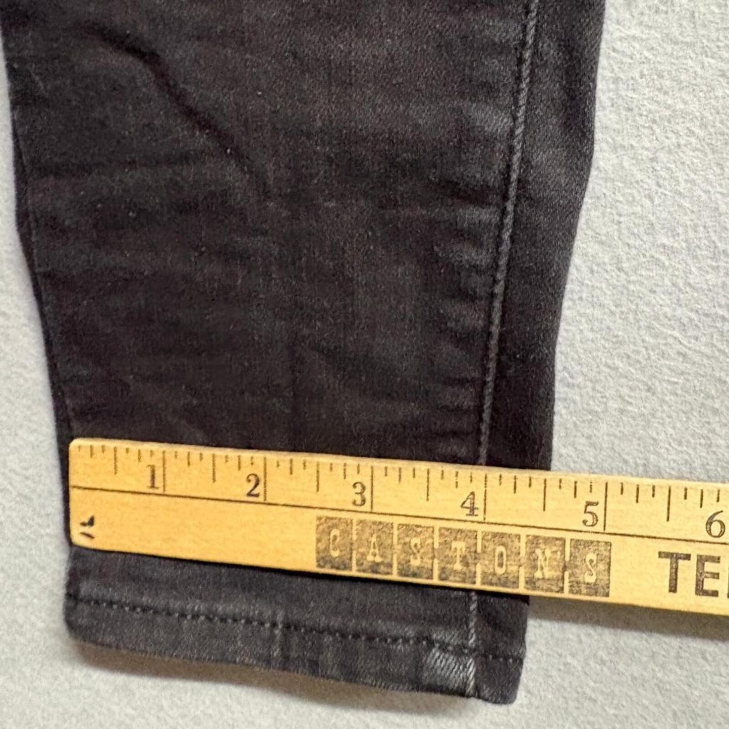 Levi's 720 High Rise Super Skinny Jeans Womens 29x30 Black Denim Stretch