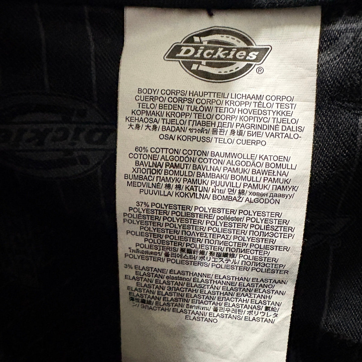 Dickies Flex Mens Pants 24R Black Workwear Chino Stretch Casual Trousers