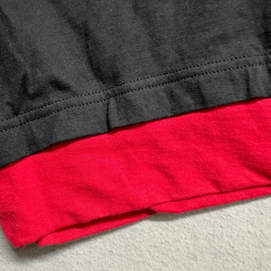 Vintage Pro Spirit T-Shirt Shorts Set Mens XL Black Red Single Stitch USA Made