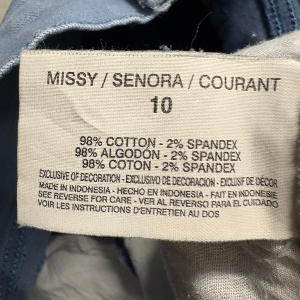 Gloria Vanderbilt Amanda Jeans Womens 10 Blue Cotton Stretch Straight Leg Pants