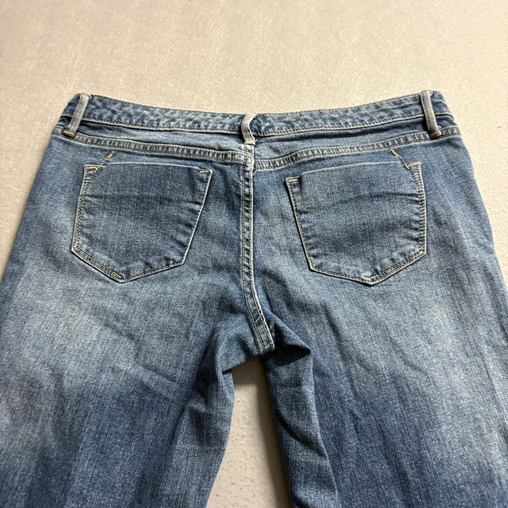Mossimo Mid Rise Bootcut Jeans Womens Size 8R Blue Denim Stretch