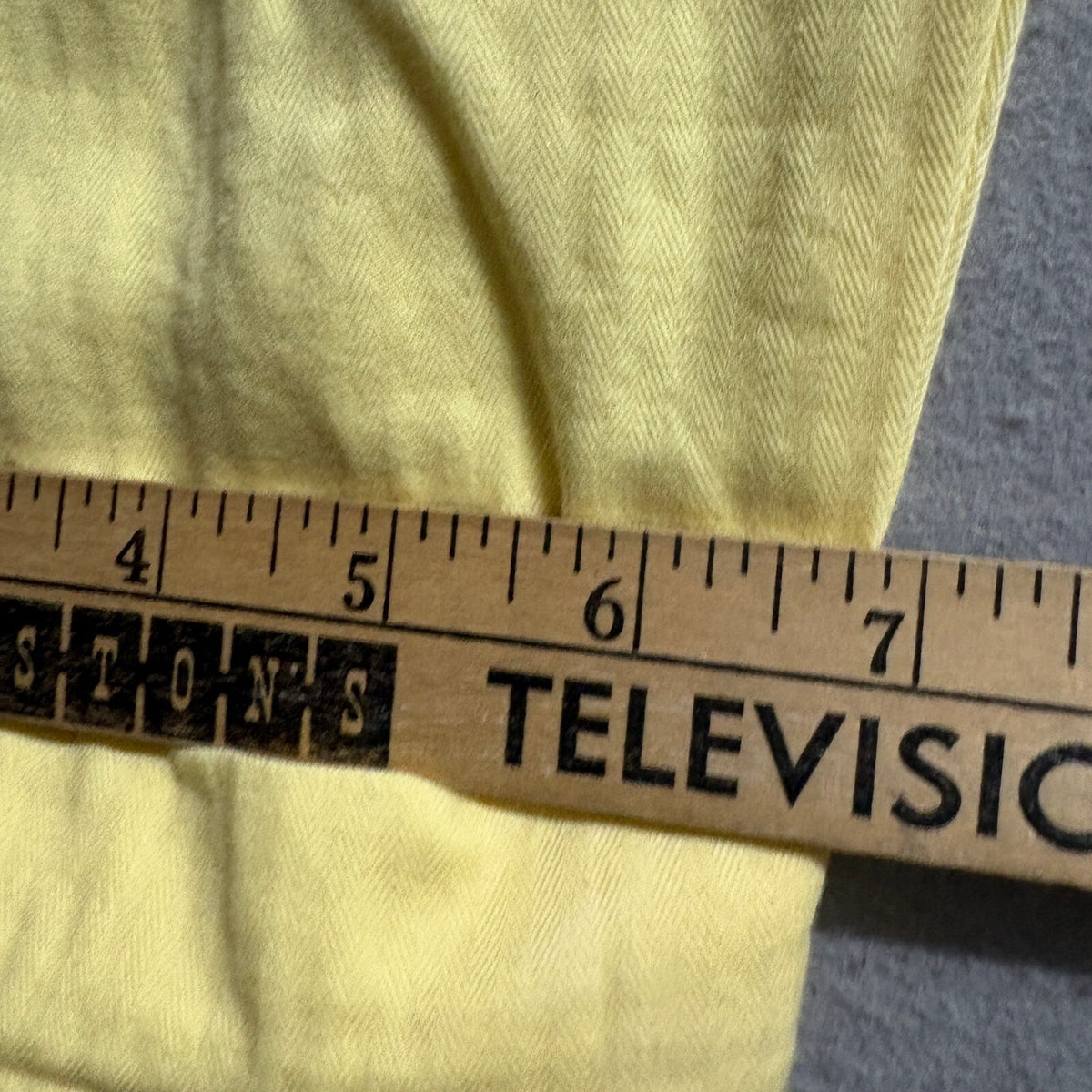 LOFT Outlet Yellow Cotton Straight Leg Elastic Waist Pants Size Medium