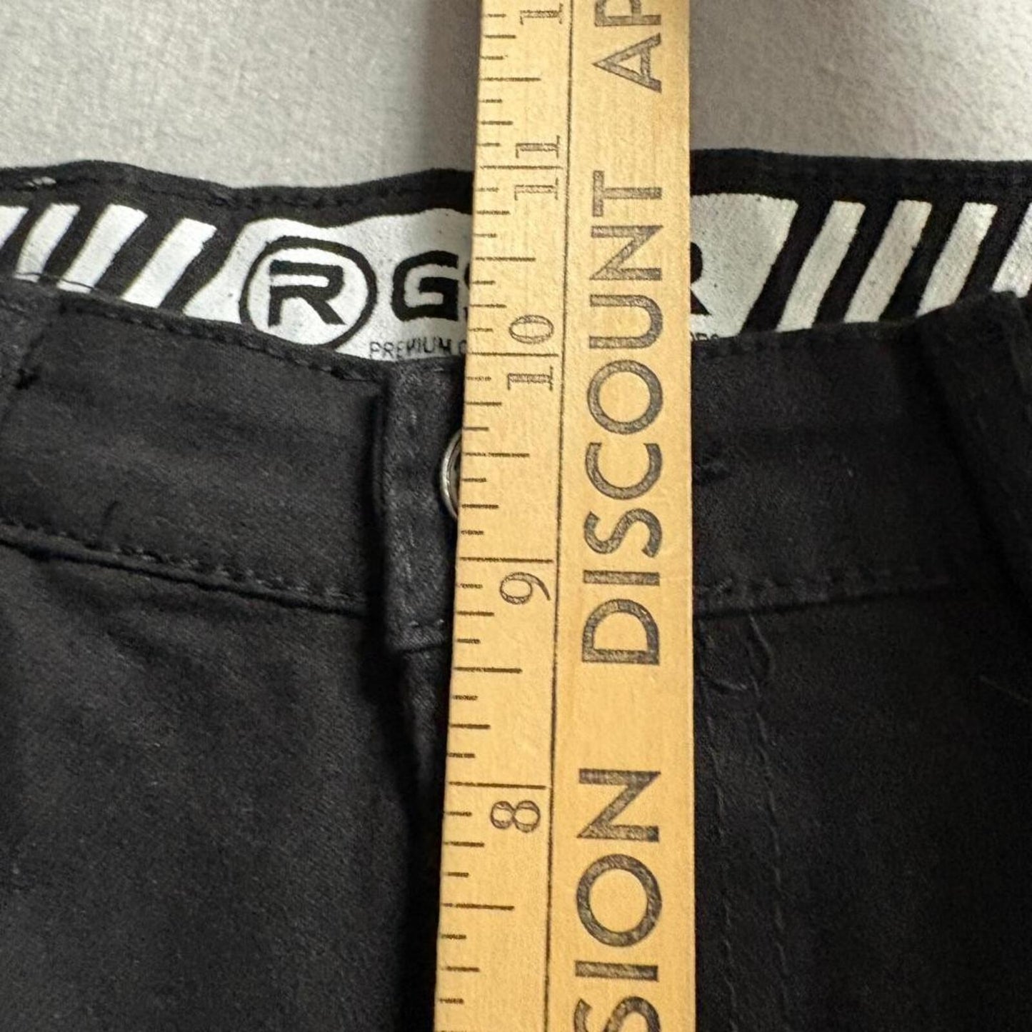 RGSTR Jeans Mens 16 Black Denim Straight Leg Stretch Pants