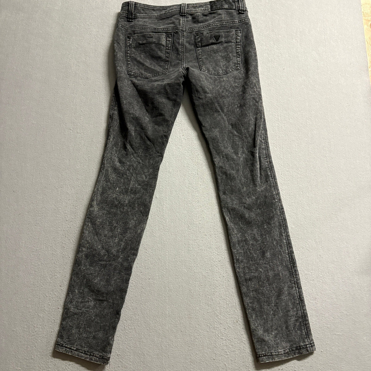 GUESS Jeans Womens Size 28 Gray Acid Wash Skinny Denim Pants Stretch