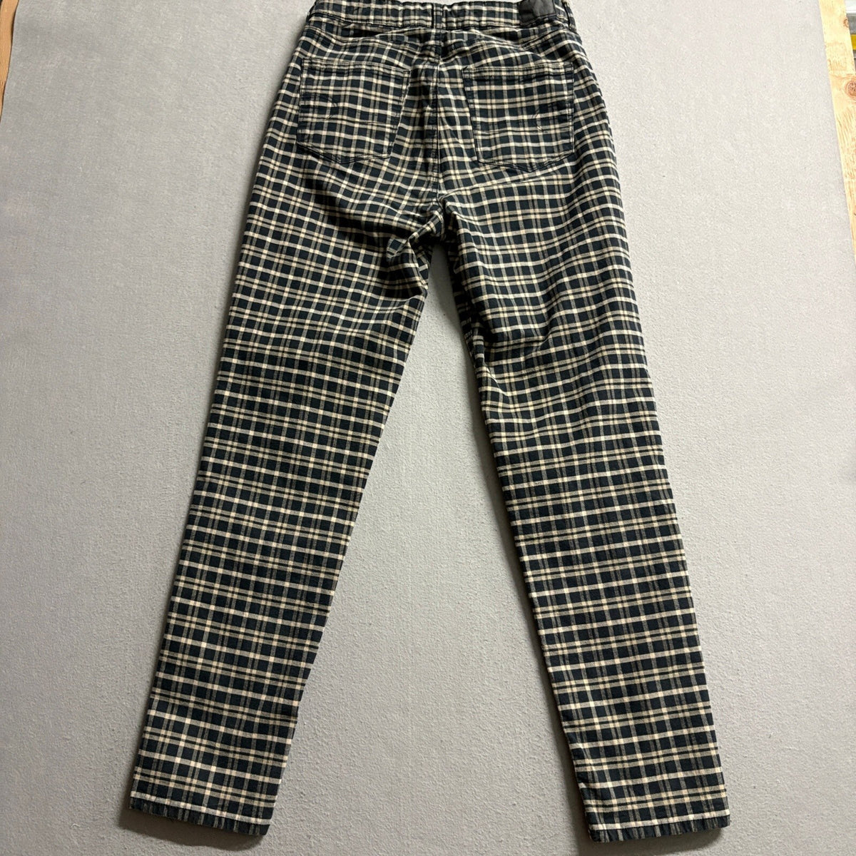 American Eagle Plaid Pants Womens Size 10 X-Long High Waist Stretch Mom Jean
