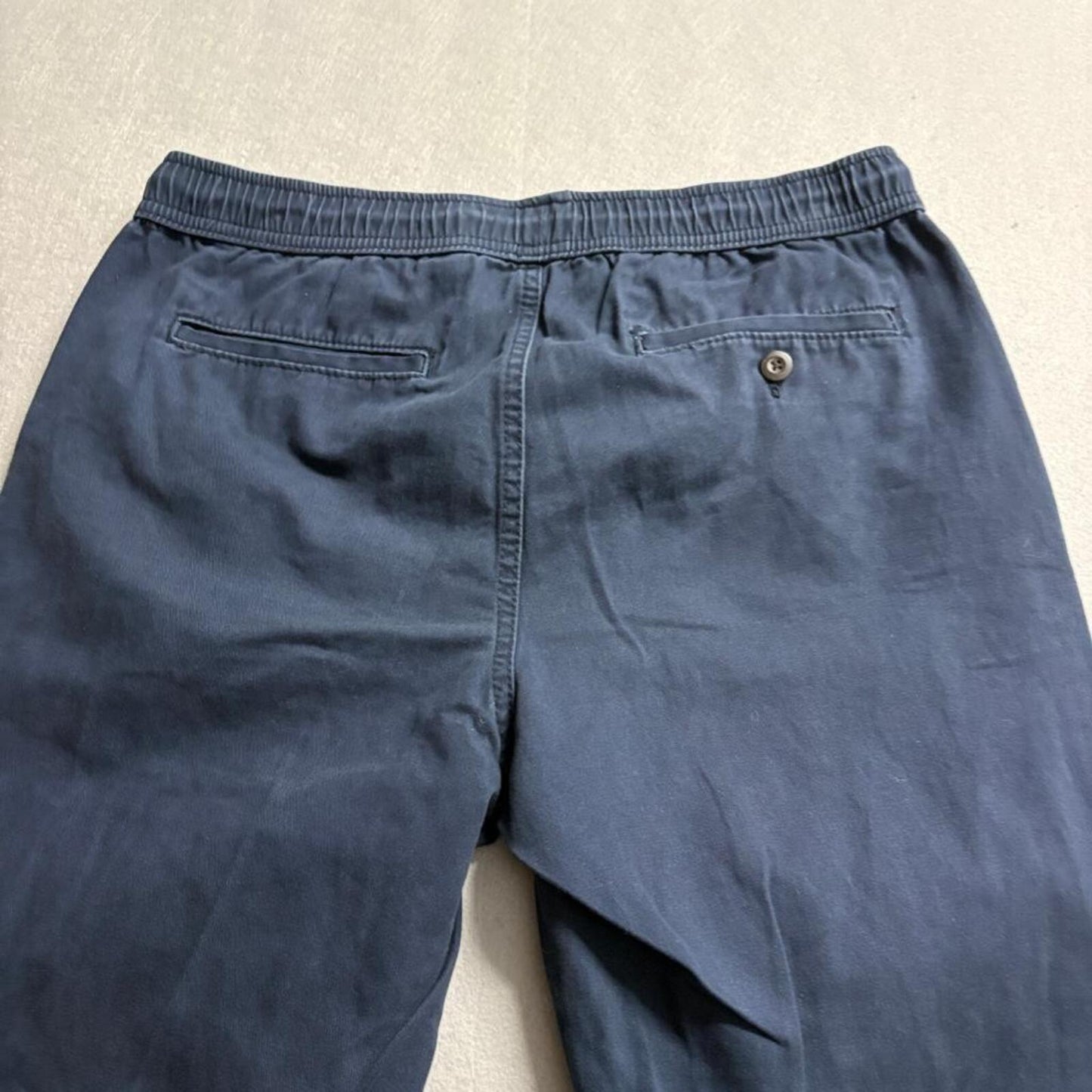 Aeropostale Jogger Pants Mens Small Navy Blue Cotton Elastic Waist Drawstring