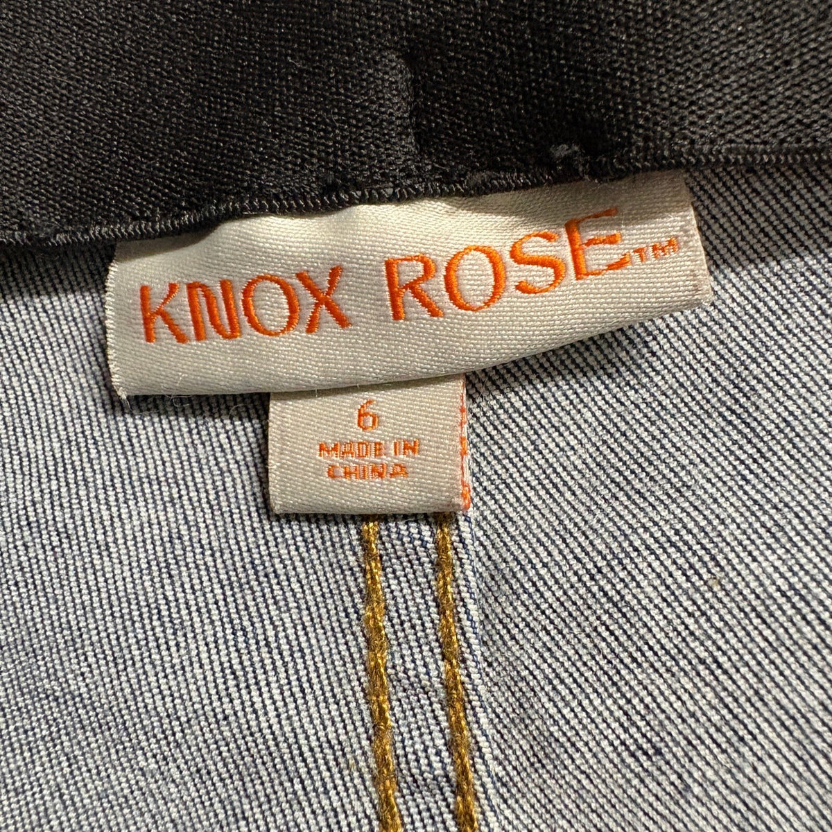 Knox Rose High Rise Flare Flare Jeans Womens Size 6 Pull On Elastic Waist Blue
