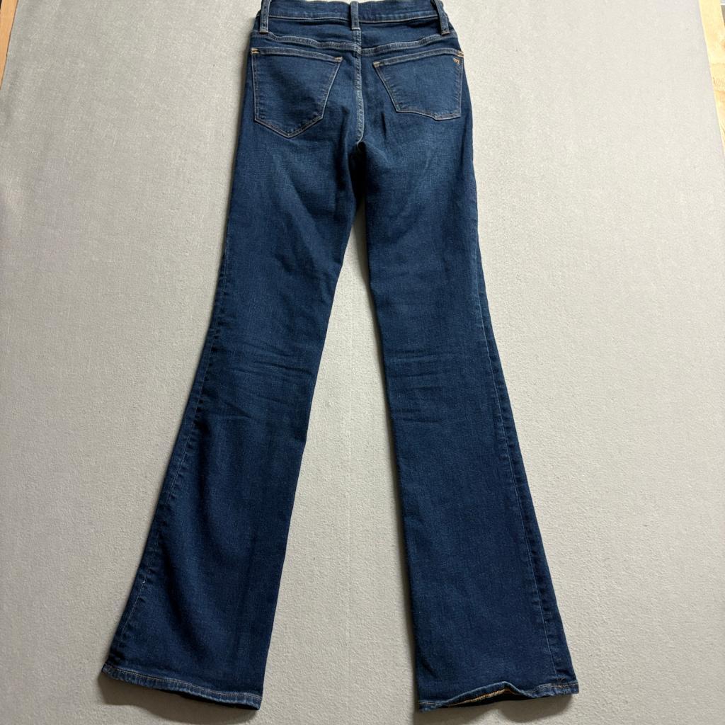 Madewell Skinny Flare Jeans Womens 24 Blue Denim High Rise Stretch