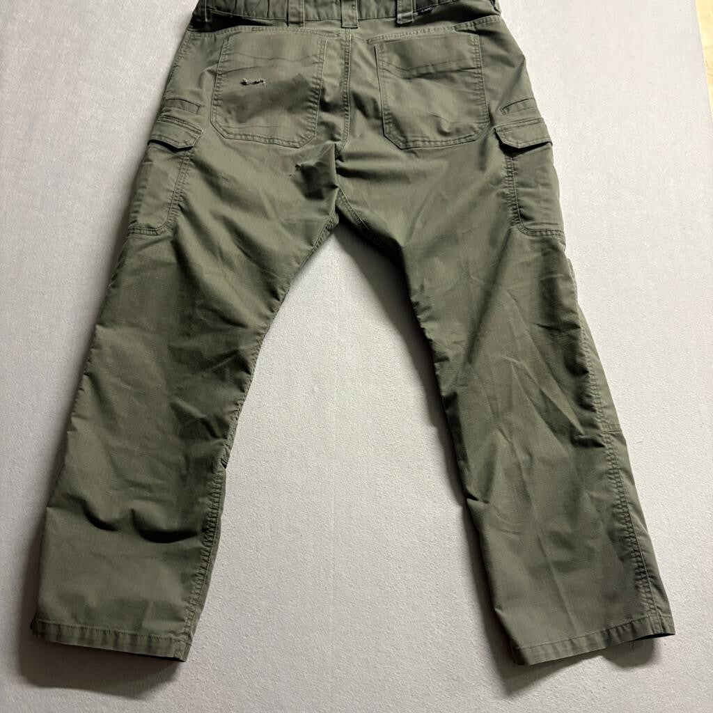 LA Gear Battle-Rattle Stretch Tactical Pants Mens 40x32 Green Cargo