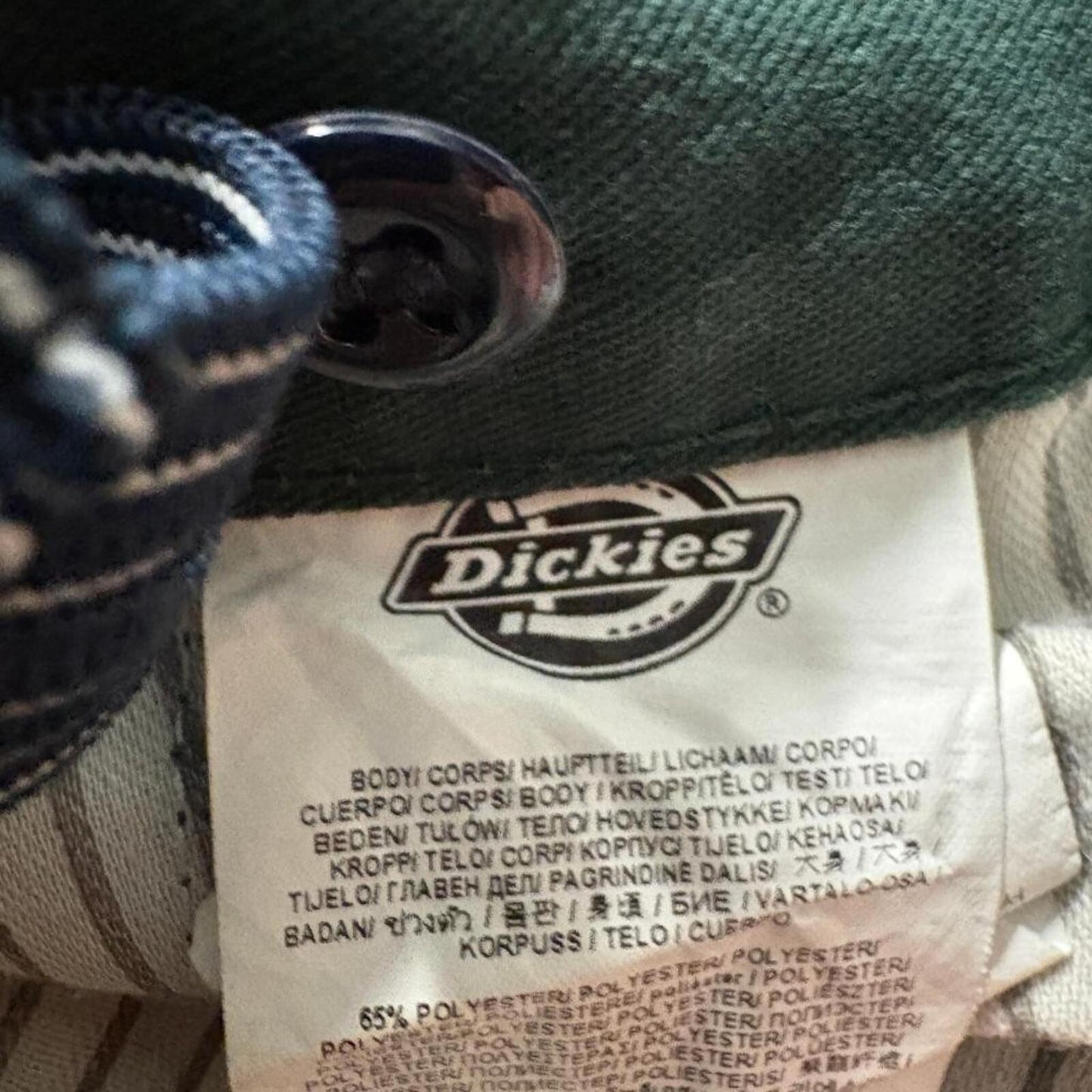 Dickies Boys Chino Pants Size 14 Green Flat Front School Uniform Workwear