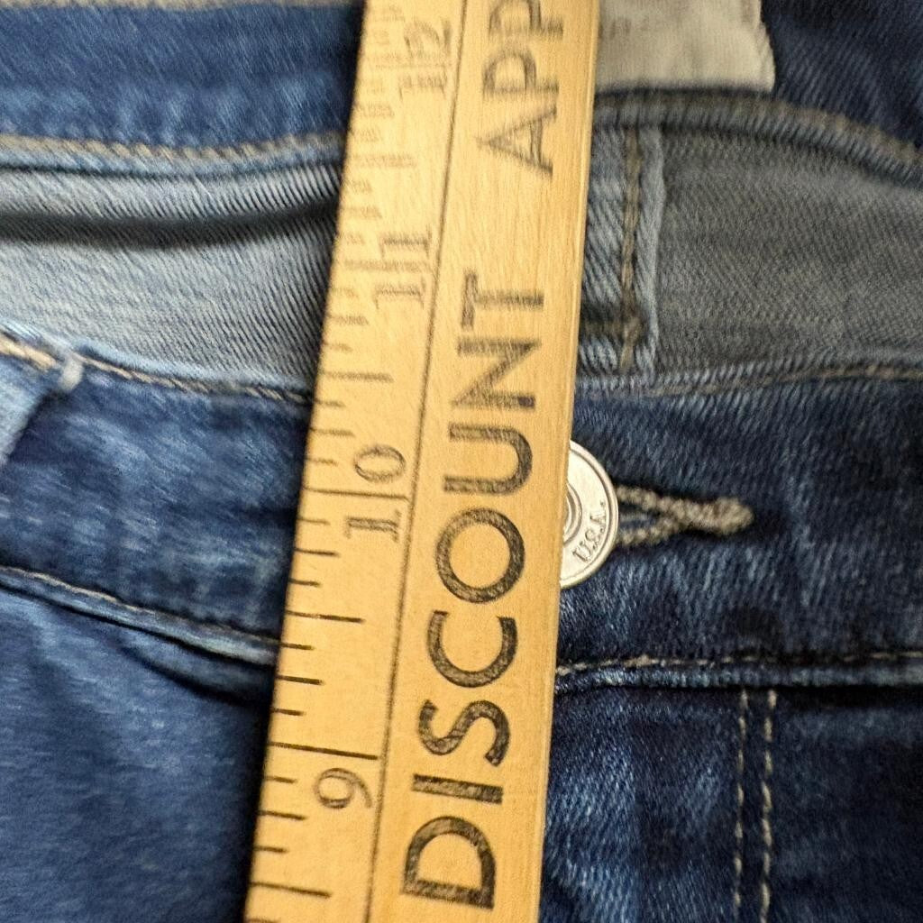 Hudson Blair High Rise Straight Crop Jeans Womens Size 30 Blue Denim