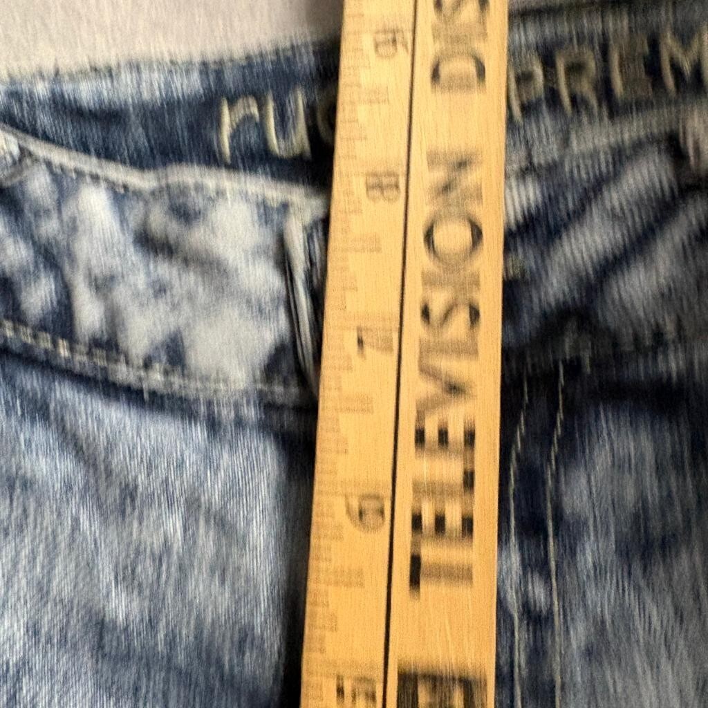 Rue21 Premium Biker Jeans Mens 28x30 Blue Acid Wash Moto Skinny Supreme Flex