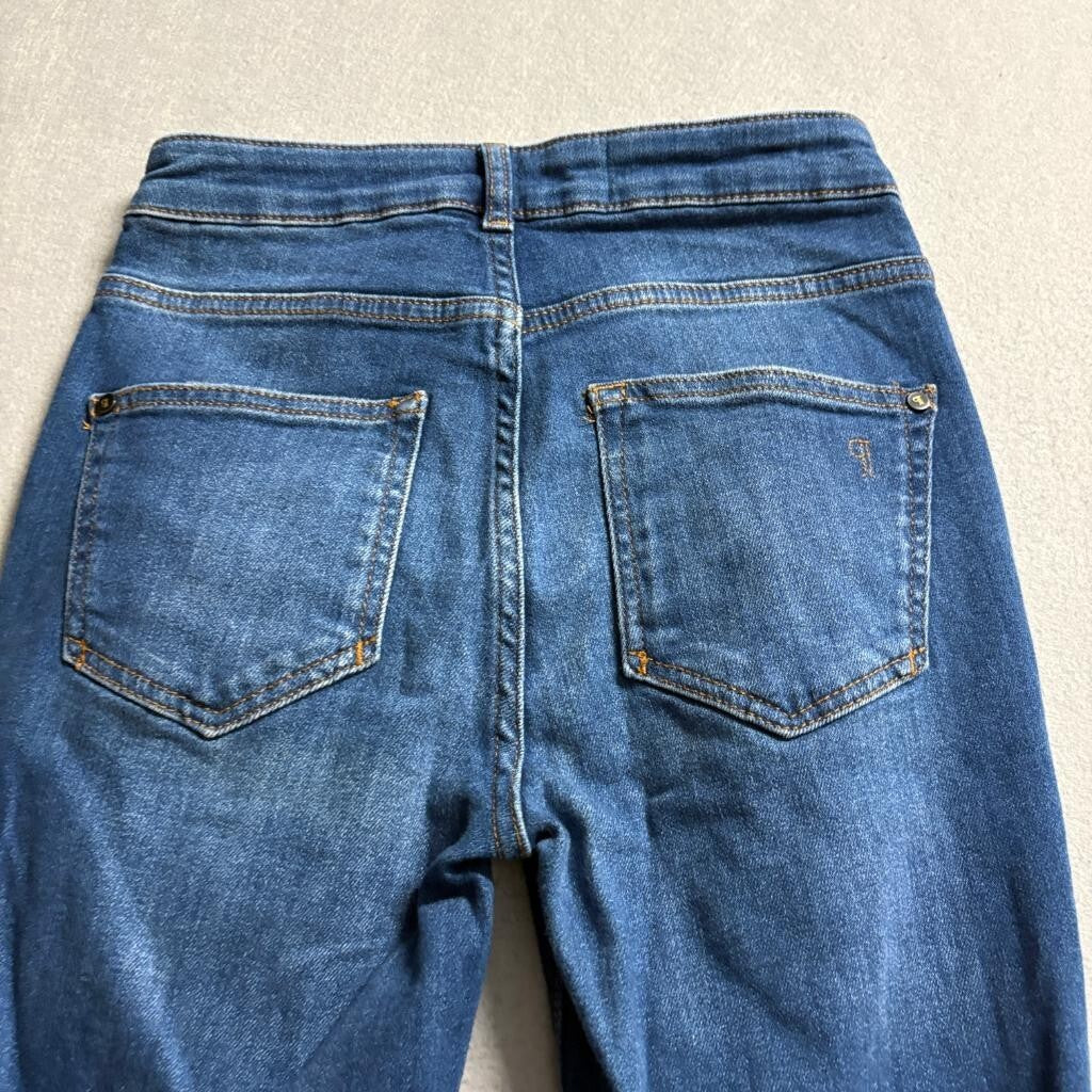 Pilcro and the Letterpress Flare Jeans Womens 25 Blue Denim Anthropologie