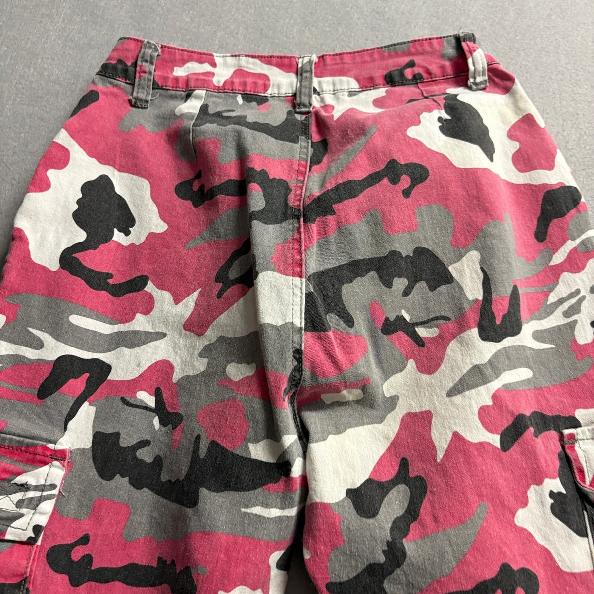 American Bazi Pink Camo Cargo Pants Womens Large High Rise Jogger Utility