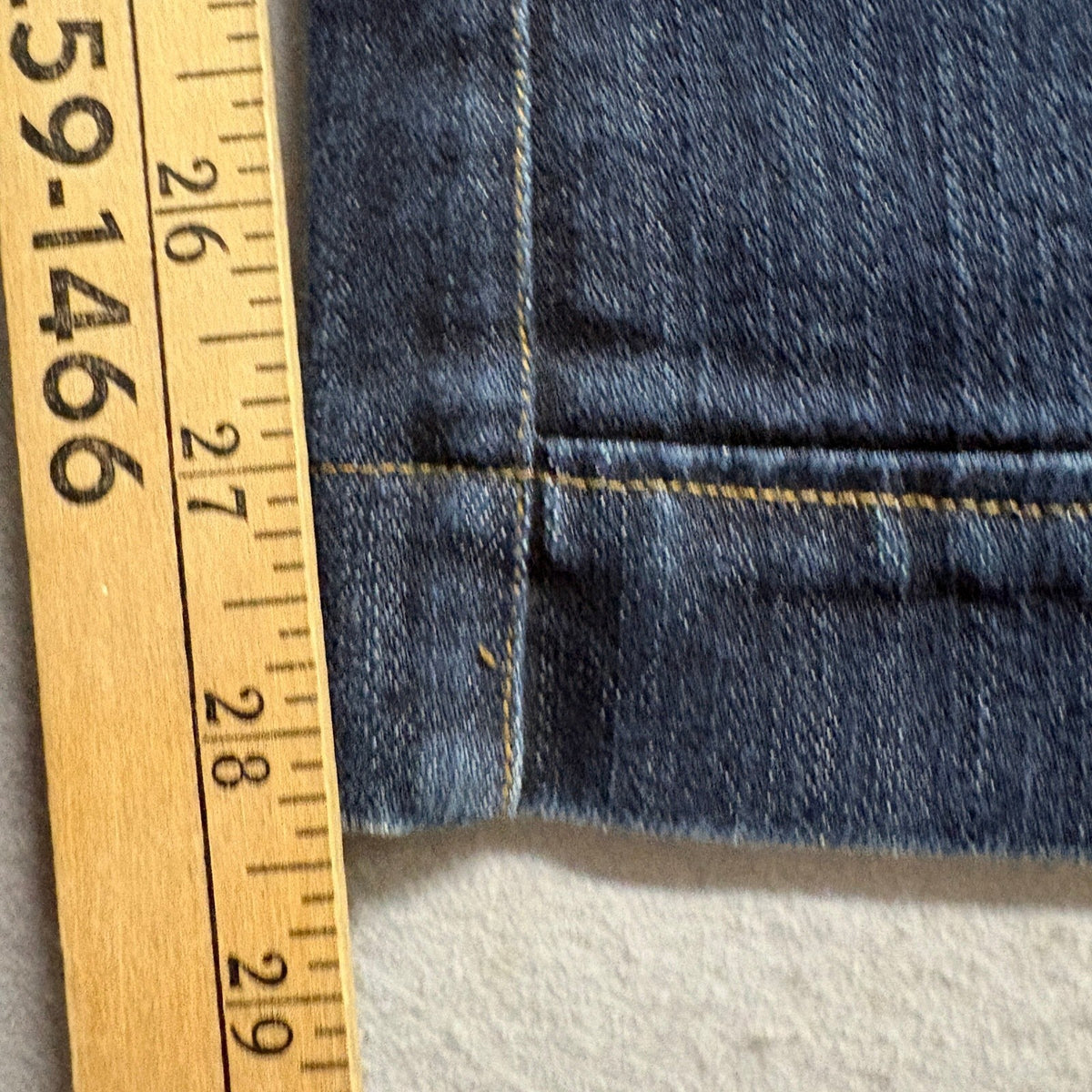 Rock and Republic Womens Wide Leg Jeans Blue Denim Size 28 Embroidered Pocket