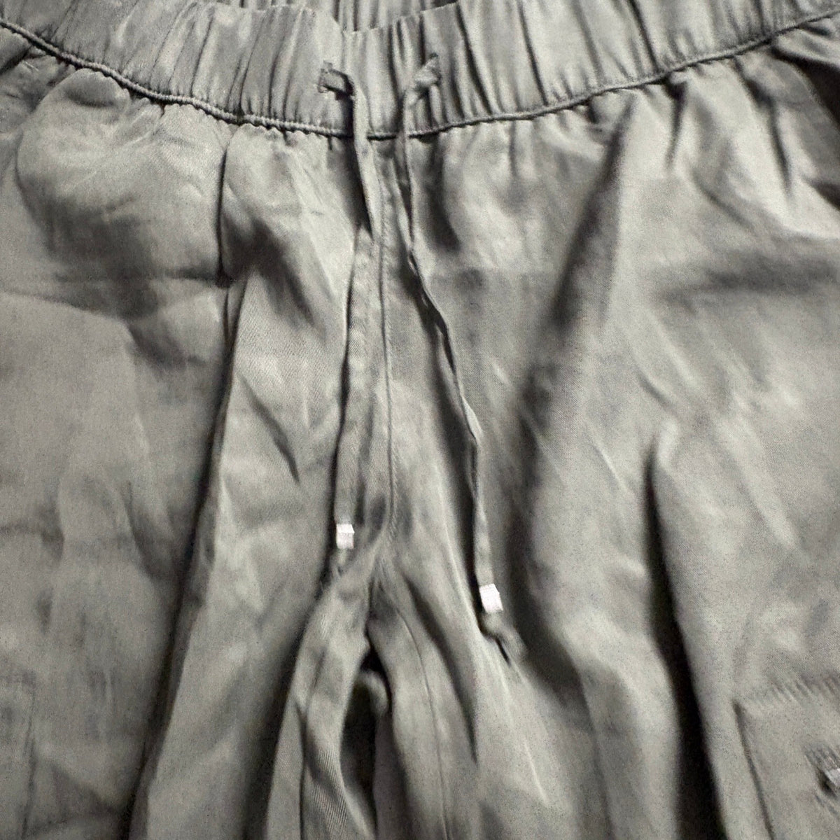 Banana Republic Petite XXS Cargo Jogger Pants Olive Green Lyocell Elastic Waist