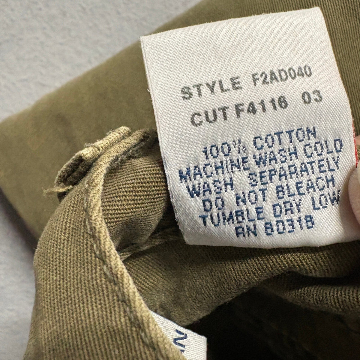 Lucky Brand Jeans Mens 30 Snapper Jean Green Olive Cotton Made in USA Pants