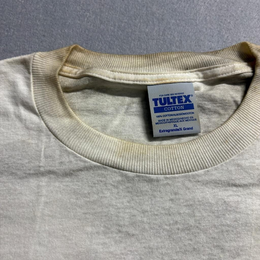 Vintage Tultex Nike Air Players T-Shirt Mens XL White Graphic Tee 90s Bootleg